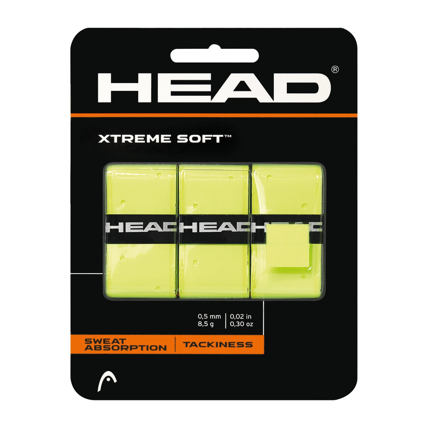 Head Xtreme Soft 3er Pack - Gelb 2 Head Xtreme Soft 3er Pack - Gelb