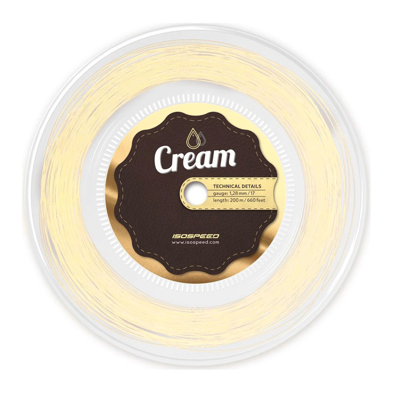 Cream Saitenrolle 200m - Creme 3 Cream Saitenrolle 200m - Creme