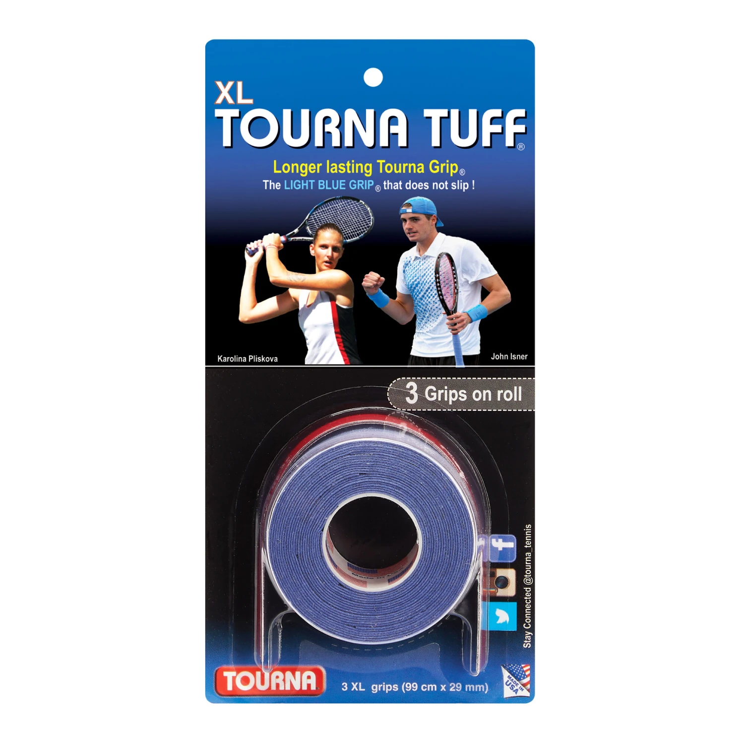 Tourna Tuff 3er Pack - Blau 3 Tourna Tuff 3er Pack - Blau