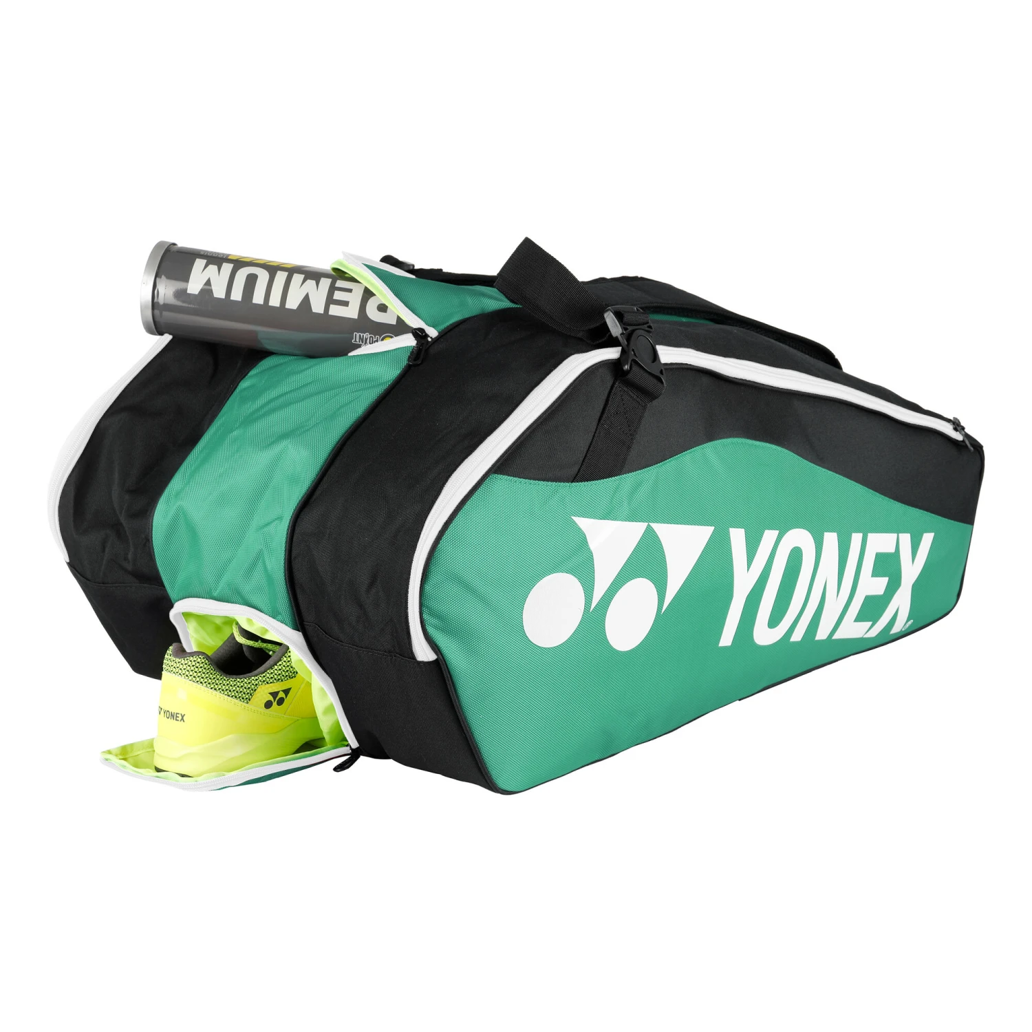 YONEX Club Line Racket Bag Schlägertasche 12er - Grün, Schwarz 9 YONEX Club Line Racket Bag Schlägertasche 12er - Grün, Schwarz – Bild 7