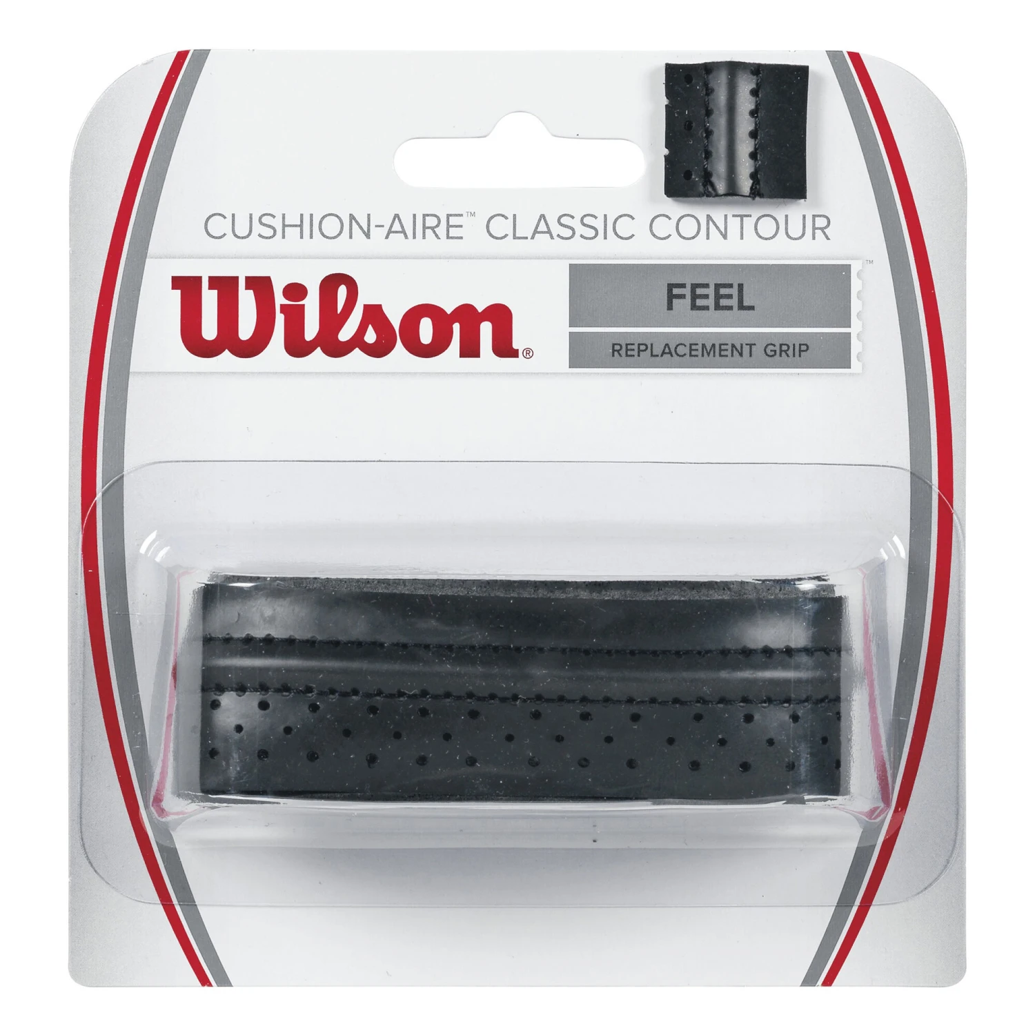 Wilson Cushion-Aire Classic Contour 1er Pack - Schwarz 3 Wilson Cushion-Aire Classic Contour 1er Pack - Schwarz