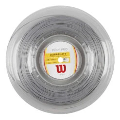 Wilson Poly Pro Saitenrolle 200m - Silber