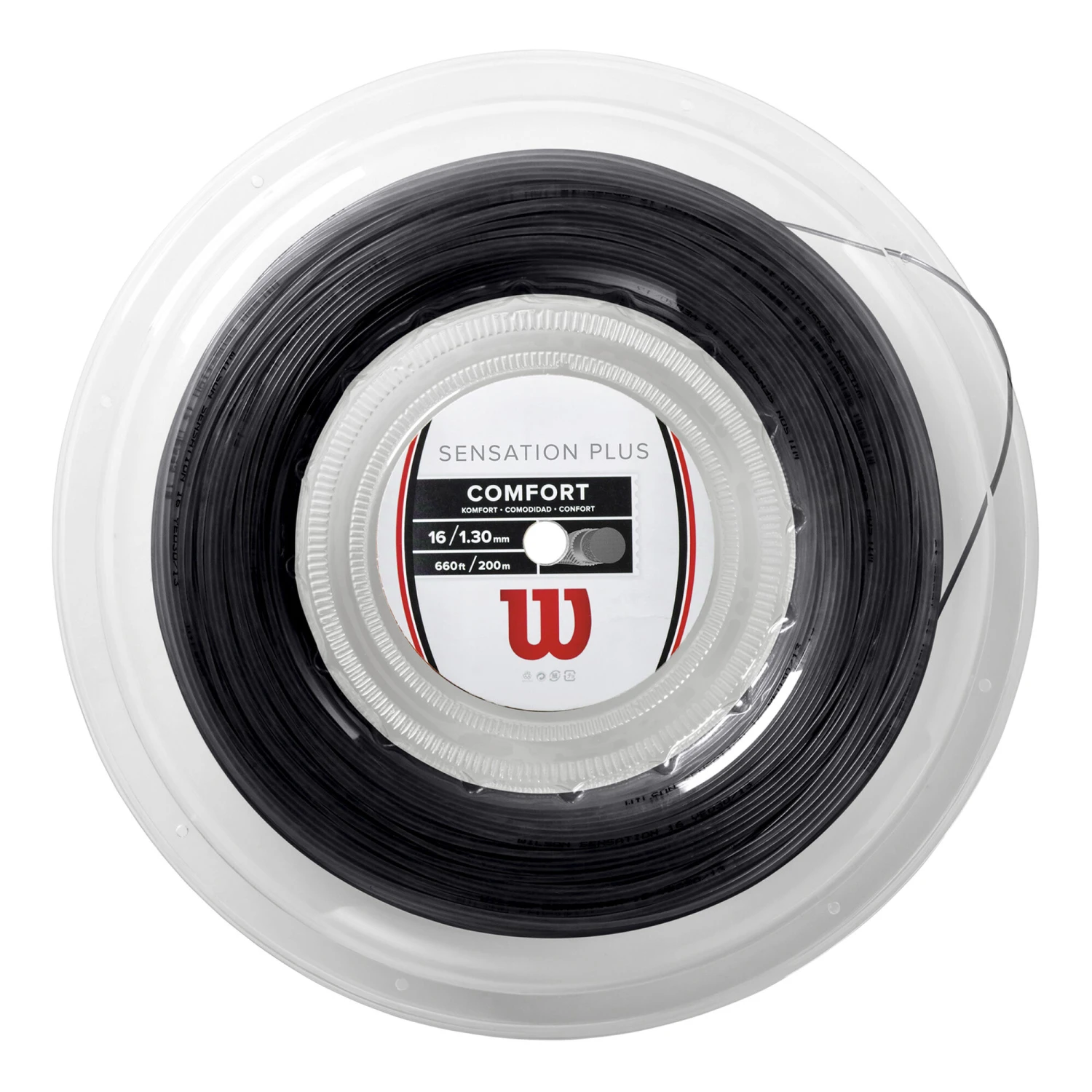 Wilson Sensation Plus Saitenrolle 200m - Schwarz 3 Wilson Sensation Plus Saitenrolle 200m - Schwarz