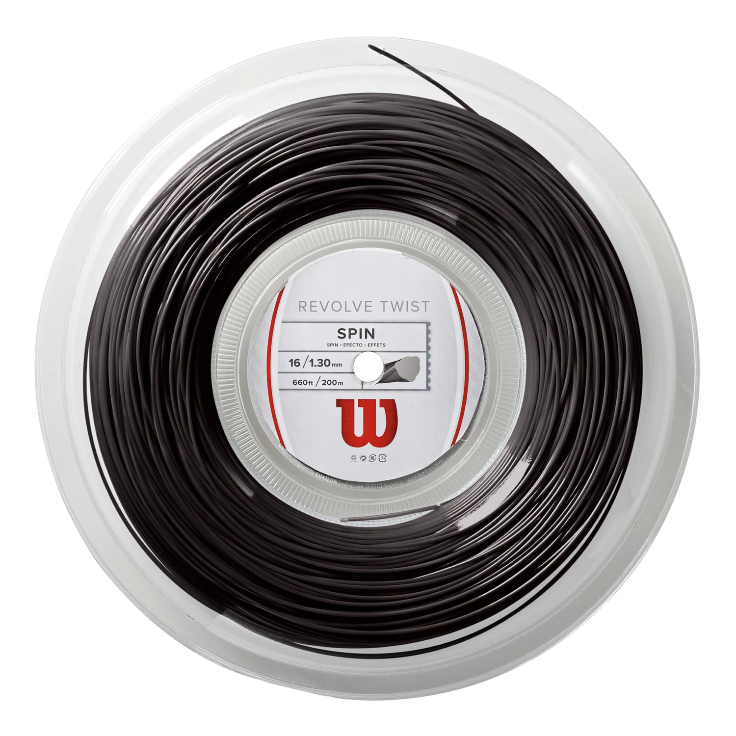 Wilson Revolve Twist Saitenrolle 200m - Grau 3 Wilson Revolve Twist Saitenrolle 200m - Grau