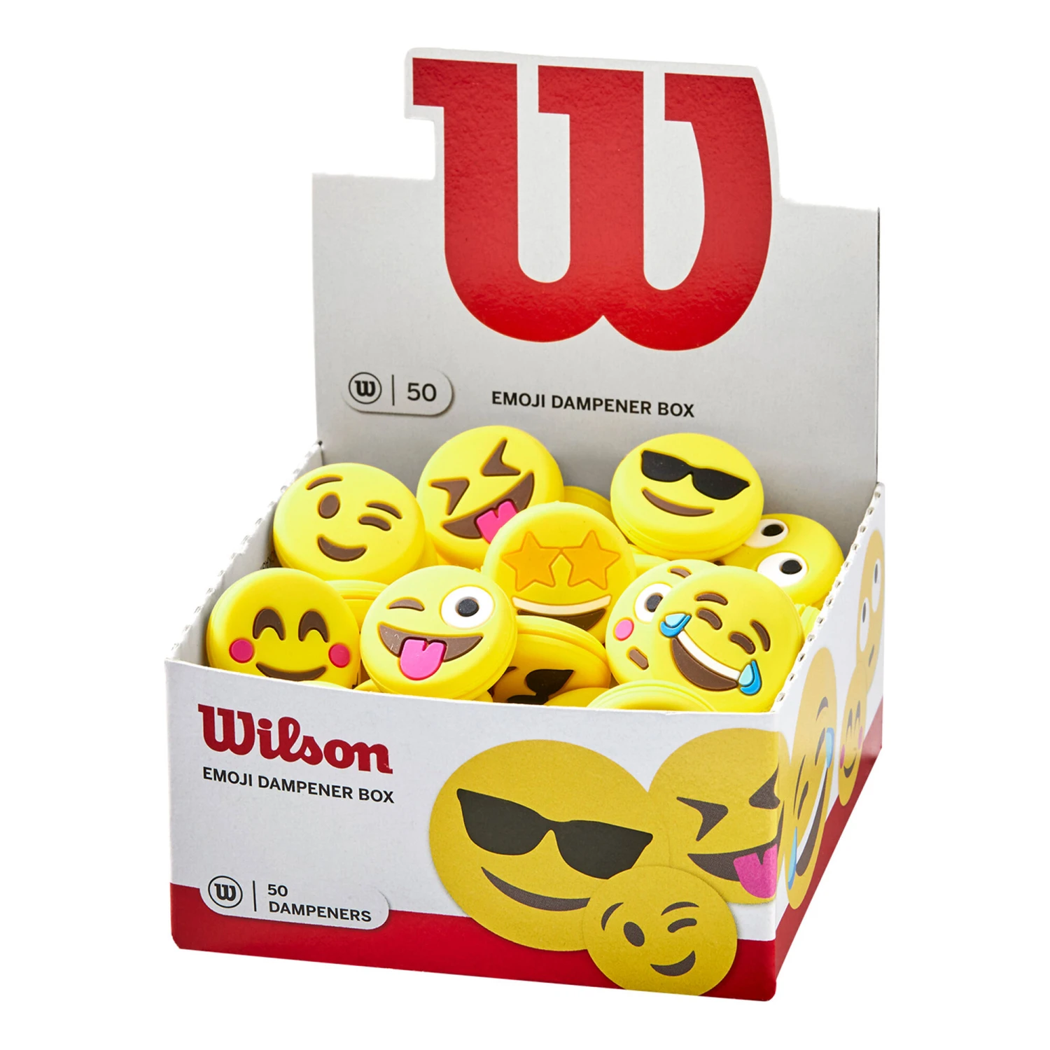 Wilson Emoji Dämpfer 50er Box - Mehrfarbig 4 Wilson Emoji Dämpfer 50er Box - Mehrfarbig – Bild 2