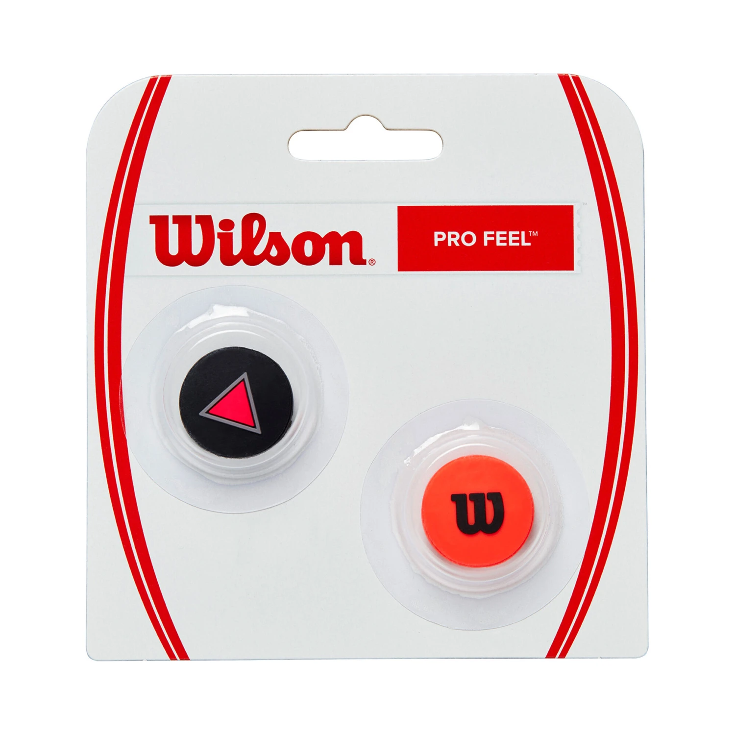 Wilson Pro Feel Clash Dämpfer 2er Pack - Schwarz, Rot 3 Wilson Pro Feel Clash Dämpfer 2er Pack - Schwarz, Rot