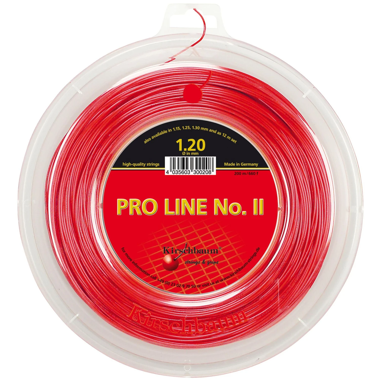 Pro Line No. II Saitenrolle 200m - Rot 4 Pro Line No. II Saitenrolle 200m - Rot – Bild 2