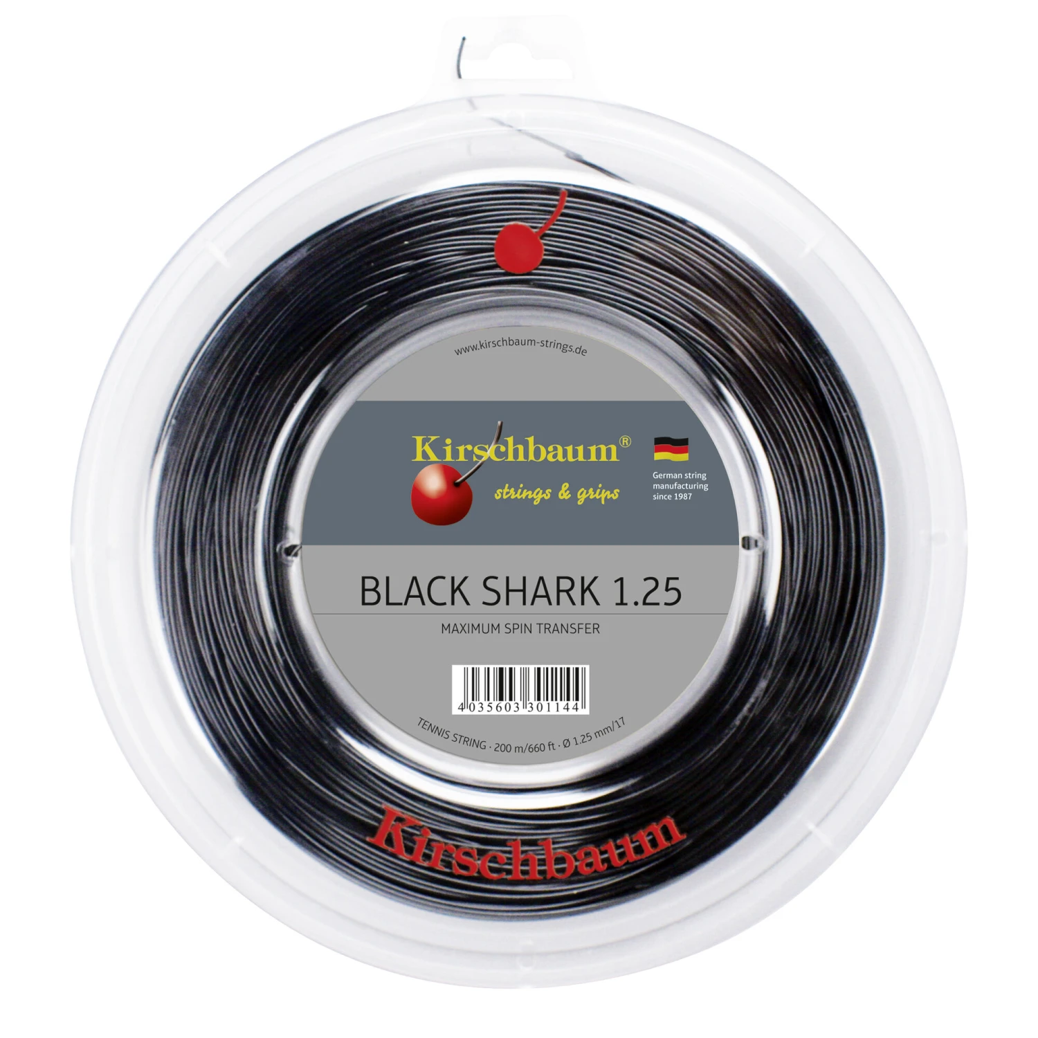 Shark Saitenrolle 200m - Schwarz 3 Shark Saitenrolle 200m - Schwarz