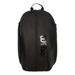 Wilson Federer DNA Rucksack - Schwarz, Schwarz Glänzend