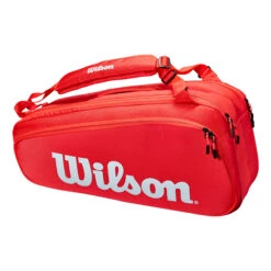 Wilson Super Tour Schlägertasche 6er - Rot, Weiß -TENNIS PETERS Verkäufe 0220700000 0 1