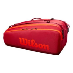 Wilson Tour Schlägertasche 12er - Dunkelrot, Orange -TENNIS PETERS Verkäufe 0221100000 000