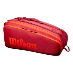 Wilson Tour Schlägertasche 12er - Dunkelrot, Orange -TENNIS PETERS Verkäufe 0221100000 0 1