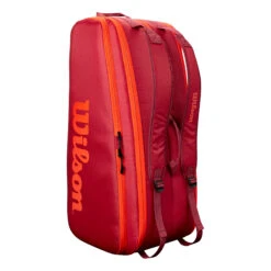 Wilson Tour Schlägertasche 12er - Dunkelrot, Orange -TENNIS PETERS Verkäufe 0221100000 0 2