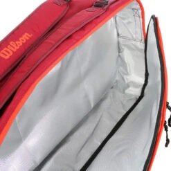 Wilson Tour Schlägertasche 12er - Dunkelrot, Orange -TENNIS PETERS Verkäufe 0221100000 16