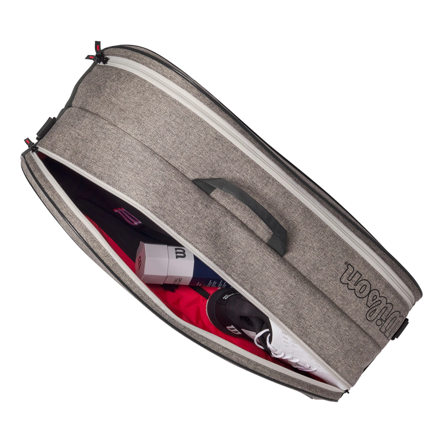 Wilson Team Schlägertasche 6er - Grau 4 Wilson Team Schlägertasche 6er - Grau – Bild 2