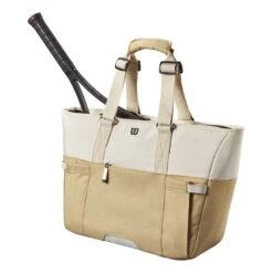 Wilson Women's Tote Sporttasche - Weiß, Khaki -TENNIS PETERS Verkäufe 0238500000 11