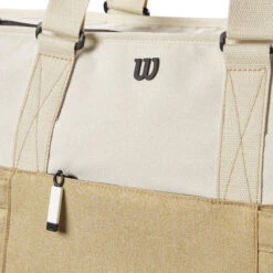 Wilson Women's Tote Sporttasche - Weiß, Khaki -TENNIS PETERS Verkäufe 0238500000 12